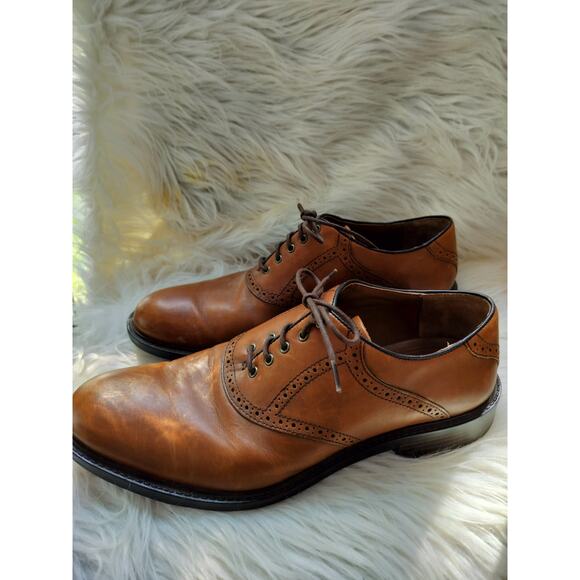 5444) Johnston & Murphy Tabor Saddle Oxford Lace Up Brown Dress Shoes 11M main image 8